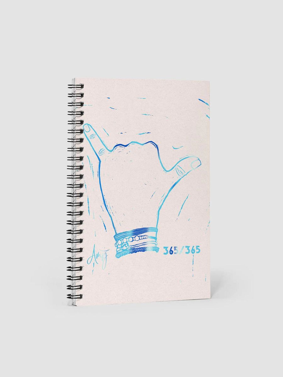 Linocut Hang Loose Notebook product image (1)
