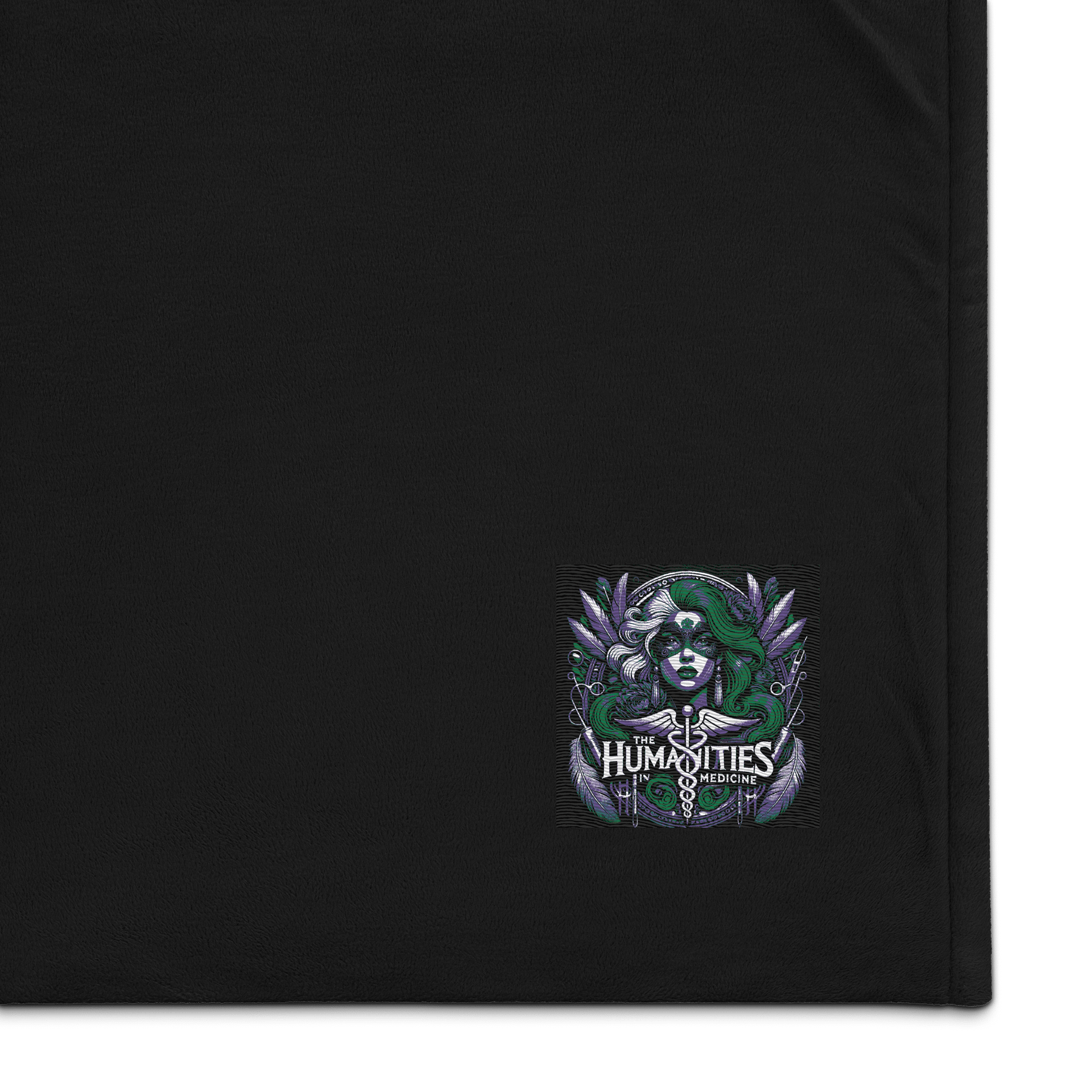 Humanities In Medicine Masked Mardi Gras Muse Premium Sherpa Blanket product image (1)