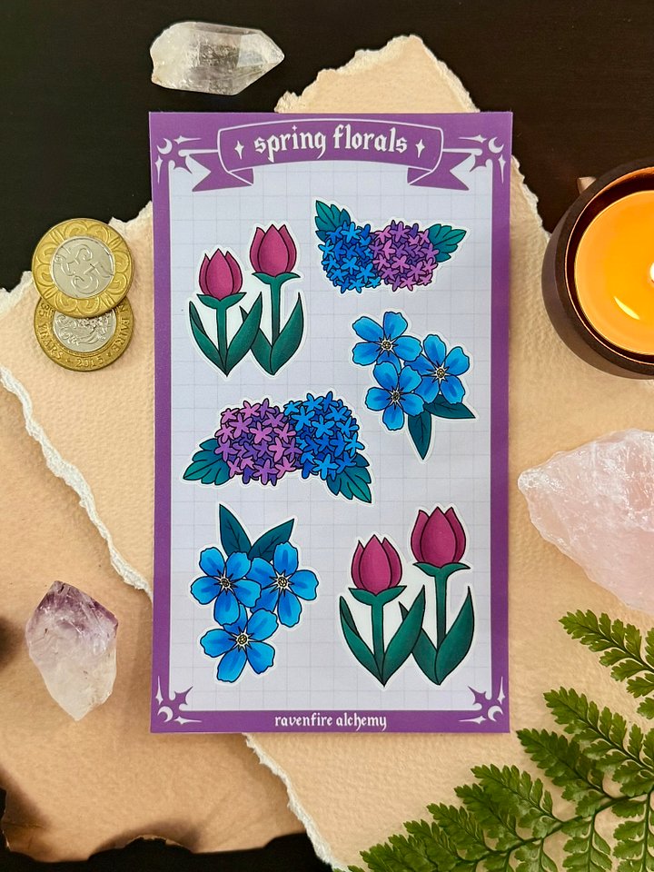 Spring Florals - Sticker Sheet product image (1)