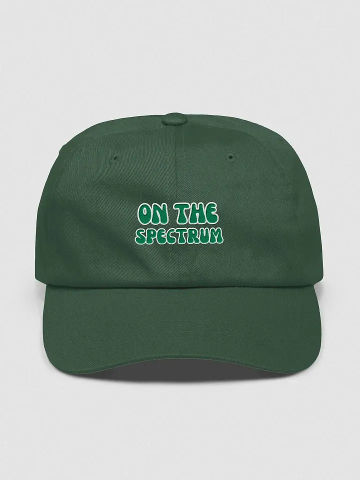 ON THE SPECTRUM (green) groovy lined design embroidered classic dad hat product image (41)