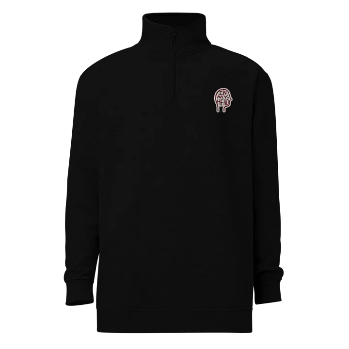 In My Head (maroon bubble design) embroidered quarter zip product image (2)