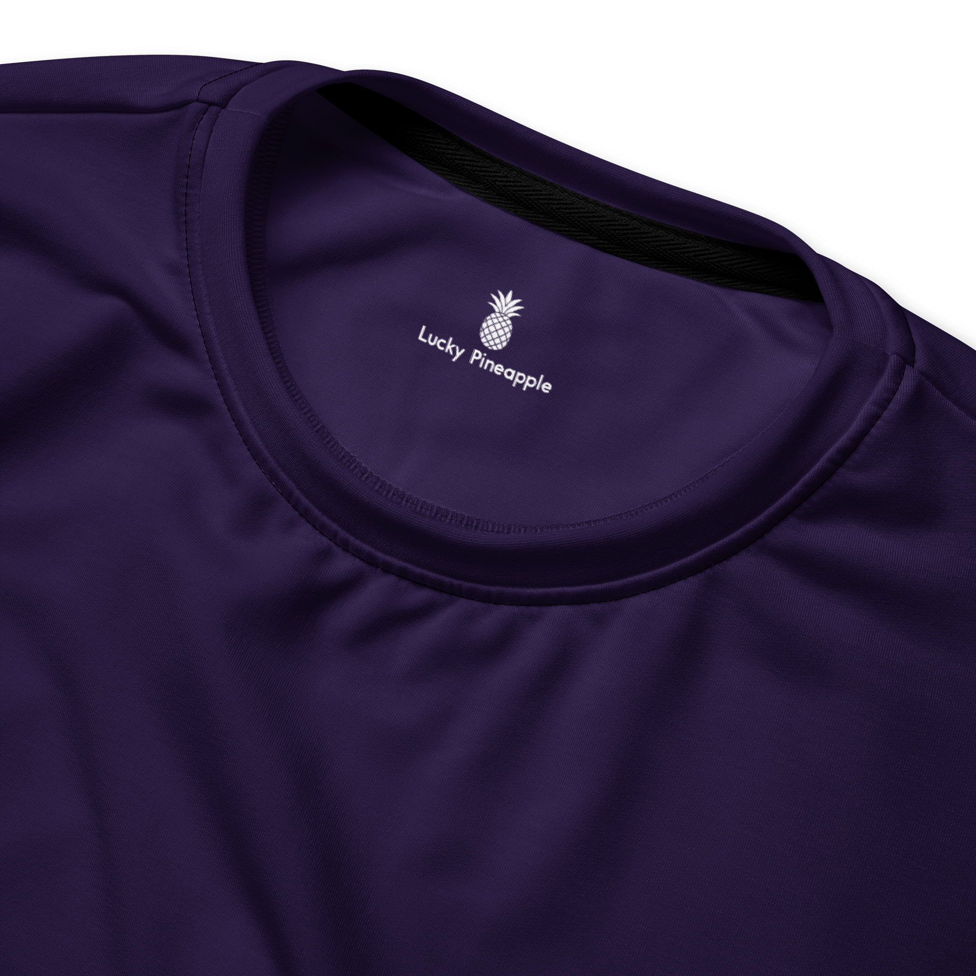 Midnight Violet Black Solid Color Eco Friendly Unisex Sweatshirt product image (4)