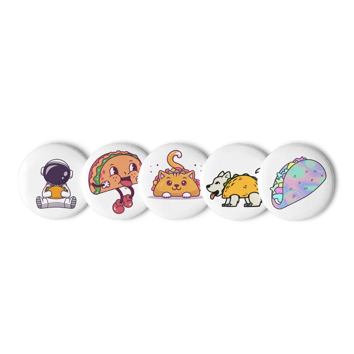 Space Taco Astronaut Pin Set product image (1)