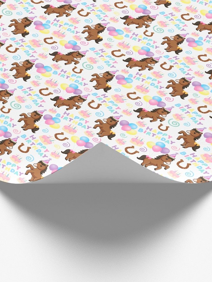 Horse Birthday Wrapping Paper product image (2)