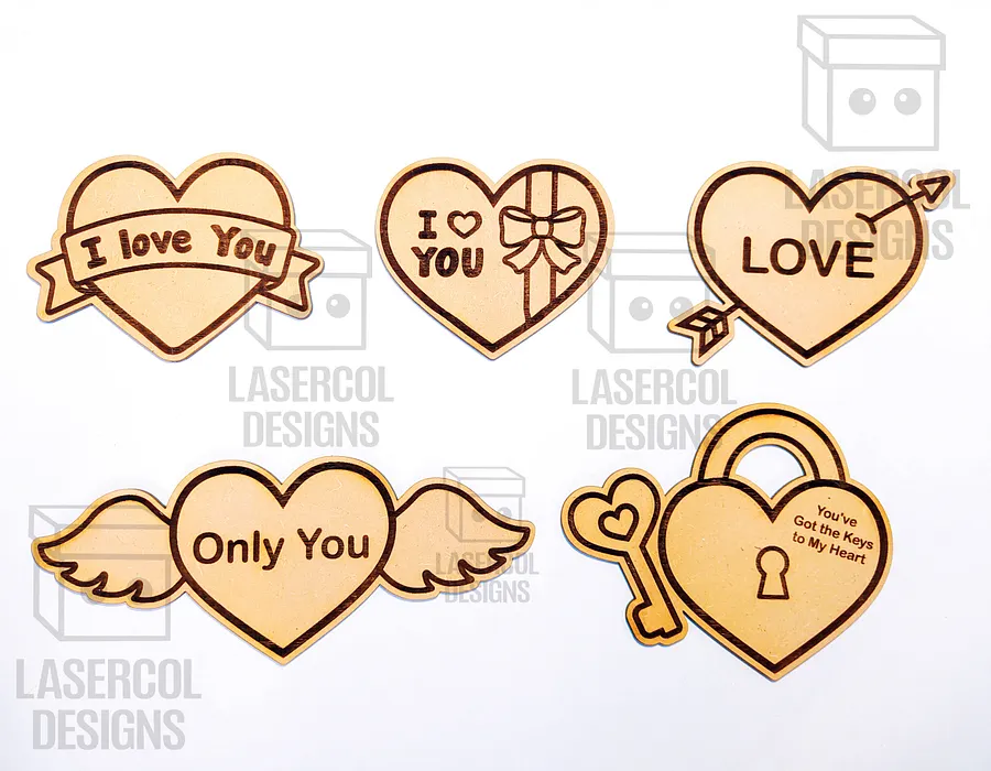 Hearts Set 3 - Laser Cut Files product image (6)