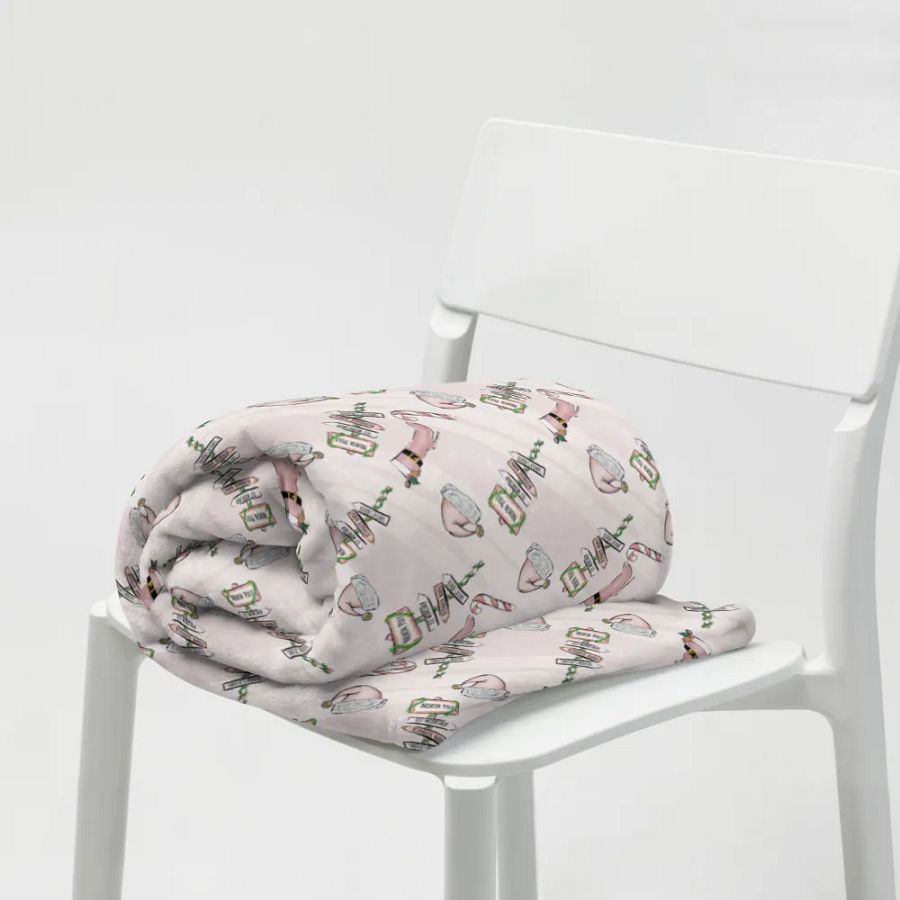 Pink Christmas Blanket product image (7)