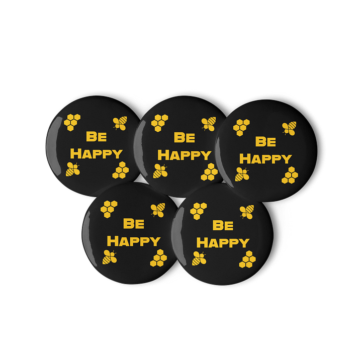 Be Happy Pin Badge product image (3)