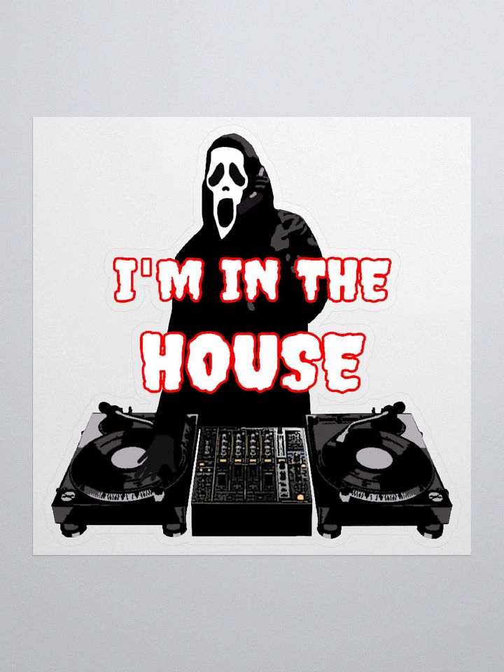 Ghostface in the house Kiss Cut Stickers product image (1)