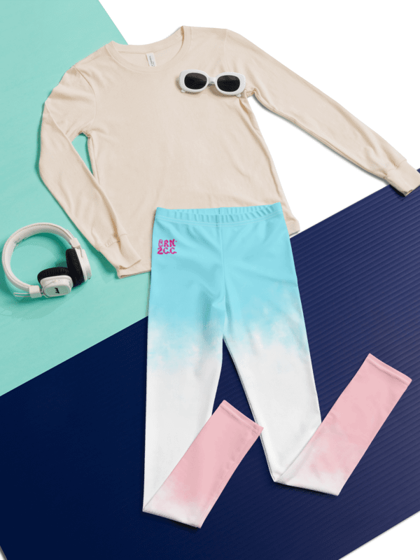 🎨 Girls’ | Youth | Coastal Cool Vibes | BRN.2C.C.™ | Leggings 💫 product image (8)
