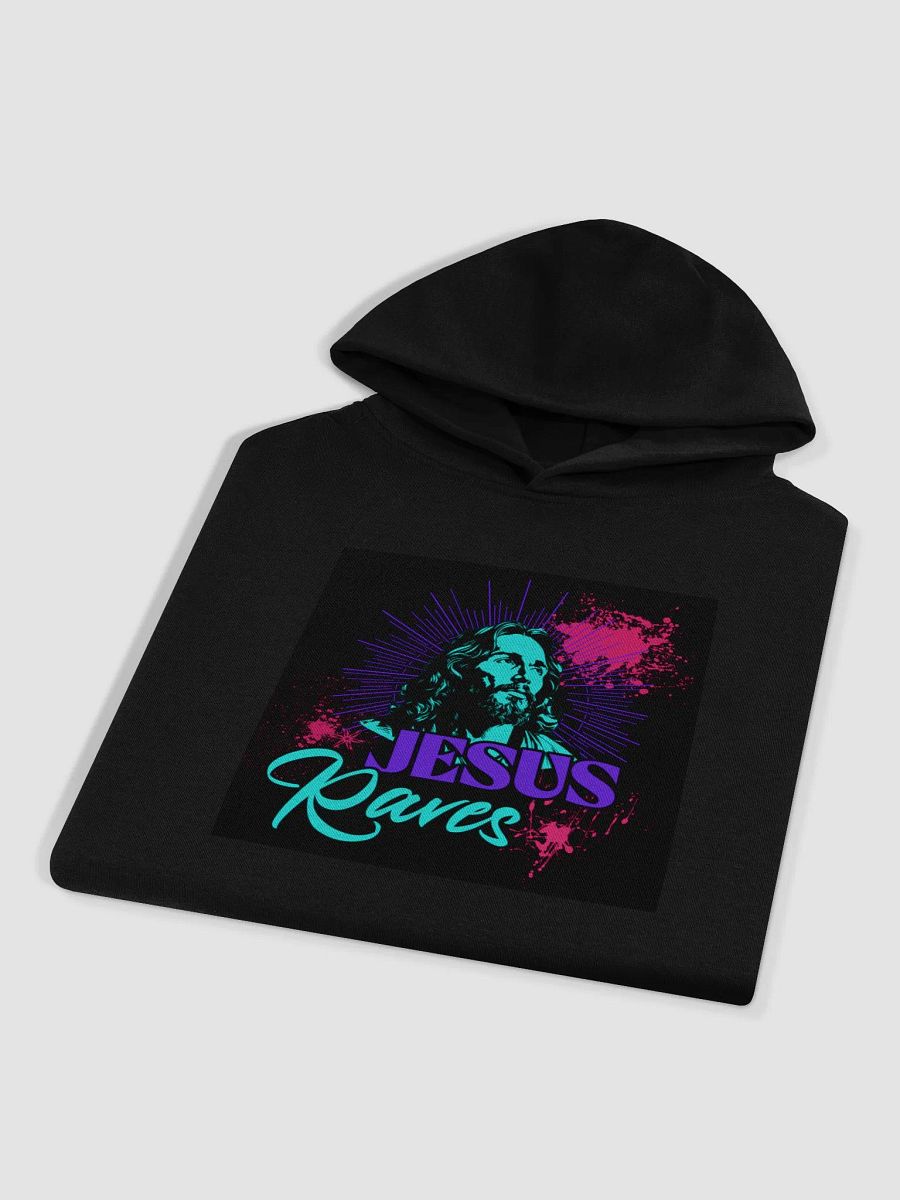 jesus raves, image on front and back, premium hoodie product image (4)