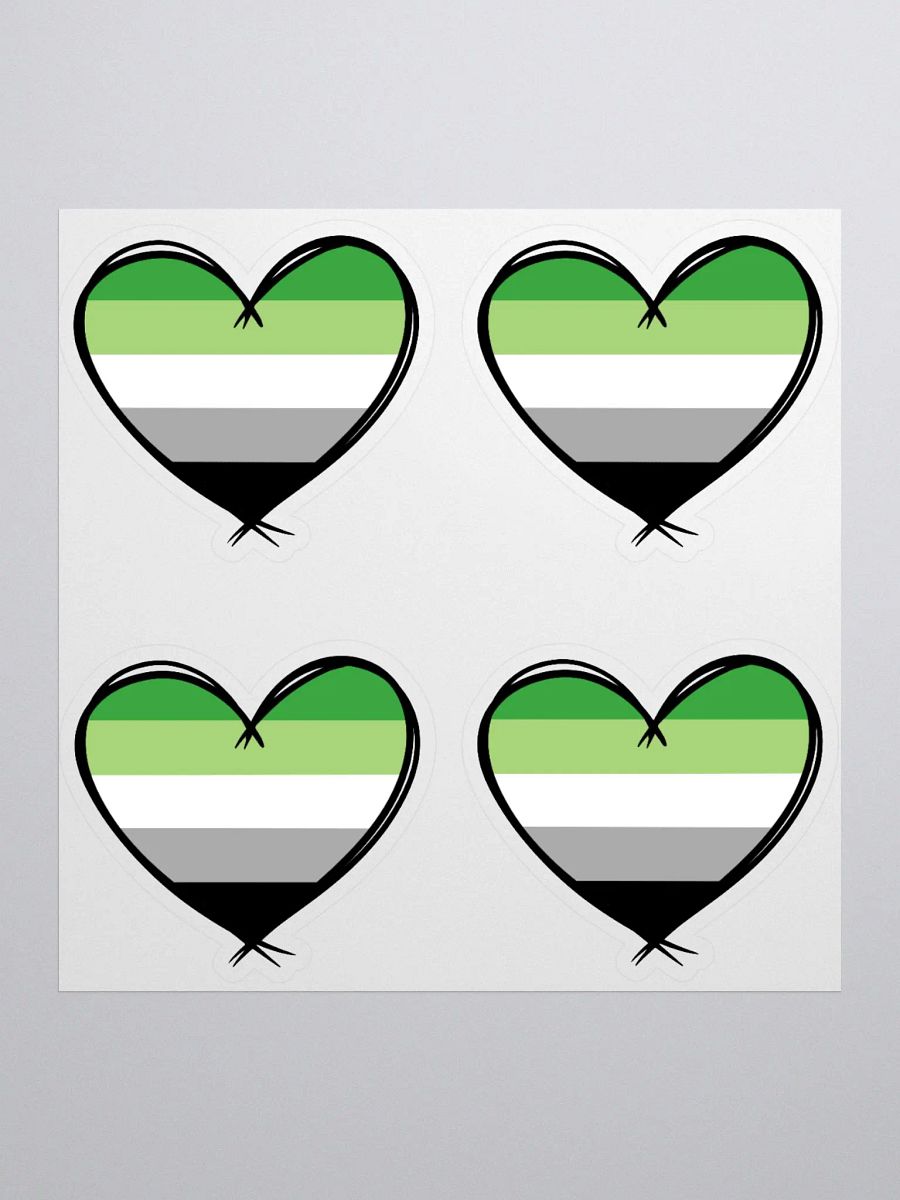 Aromantic Pride Stickers product image (1)