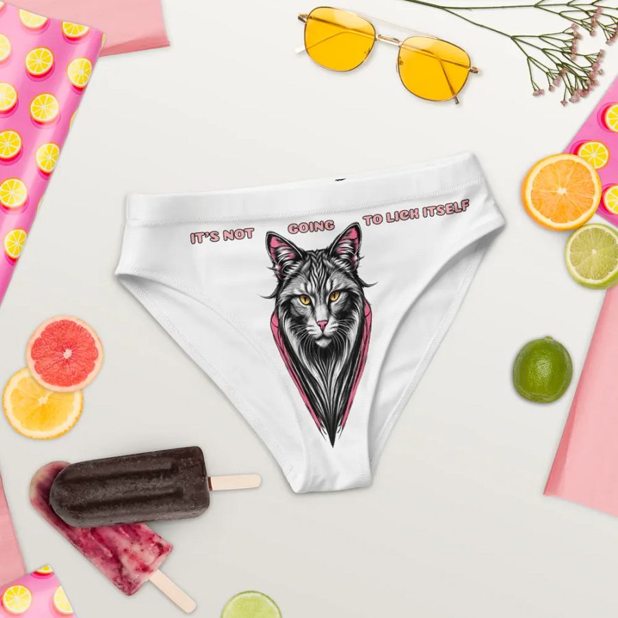 Lick Itself Cat Graphic Underwear product image (4)