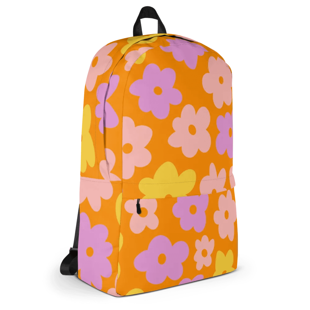 Cheerful Blooms All-Over Backpack product image (5)