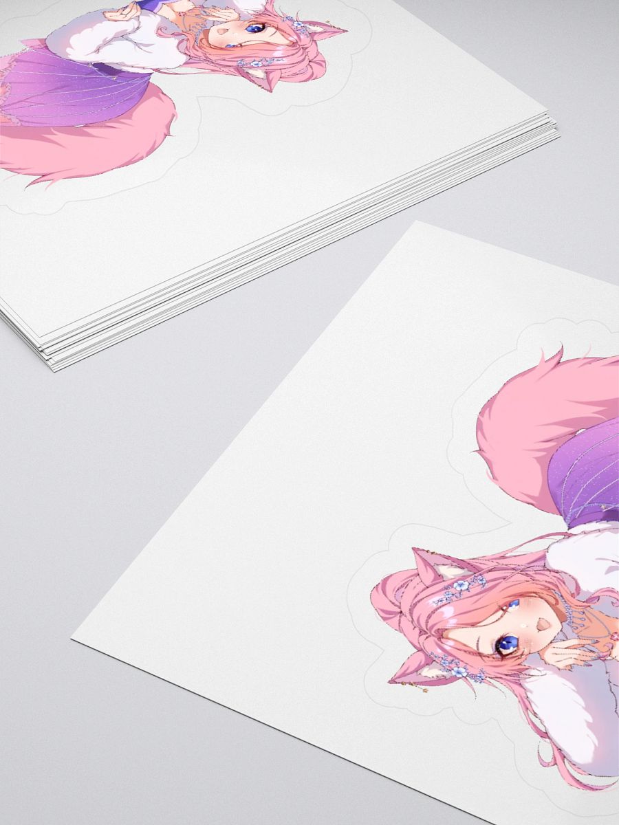 Comfy Catgirl Kiss Cut Stickers product image (4)
