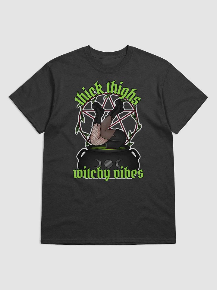 Thick Thighs Witchy Vibes Cotton Tee product image (1)