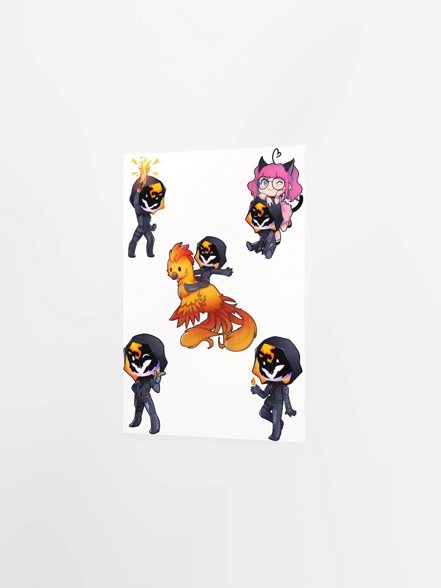 The Many Chibi's of Flame Supernova Poster (White) product image (2)