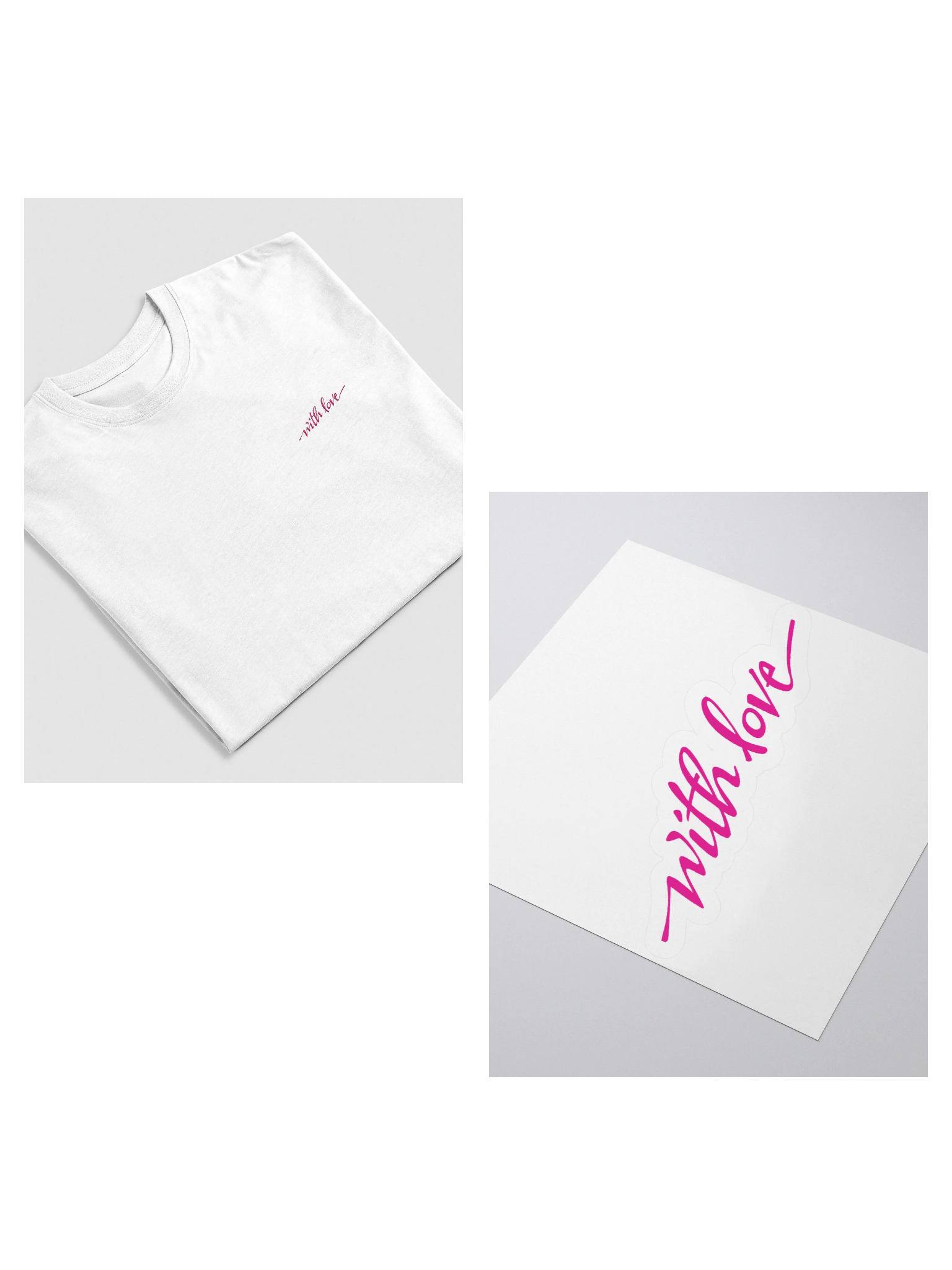 With Love Sticker + Tee Bundle product image (1)