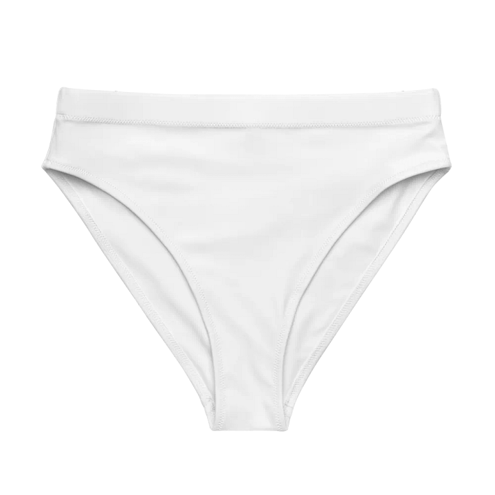 White Zenith Blank Canvas Women's High Waisted Bikini Bottoms product image (1)