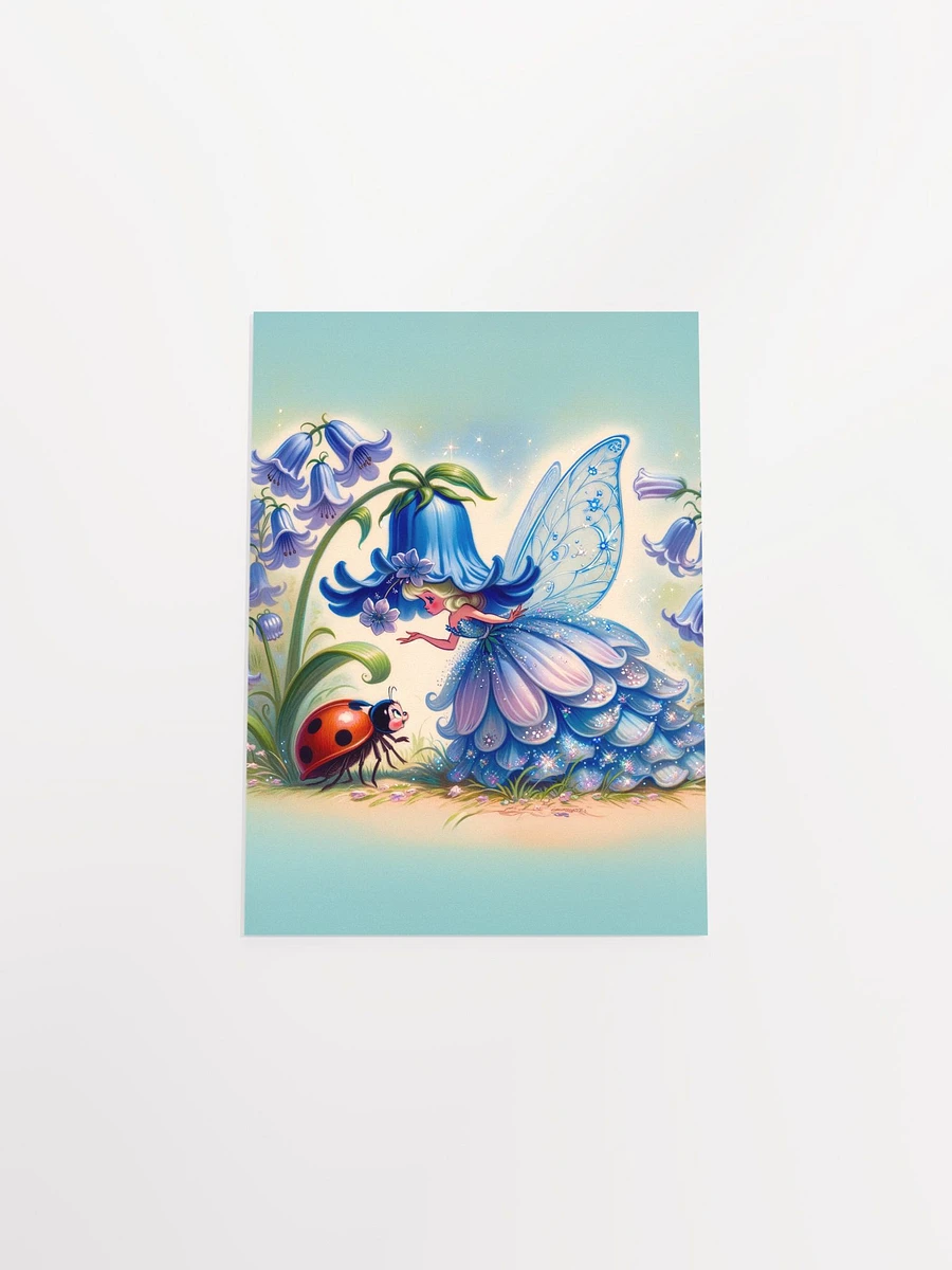 Bluebell Flower Fairy and Ladybug Premium Matte Poster product image (30)