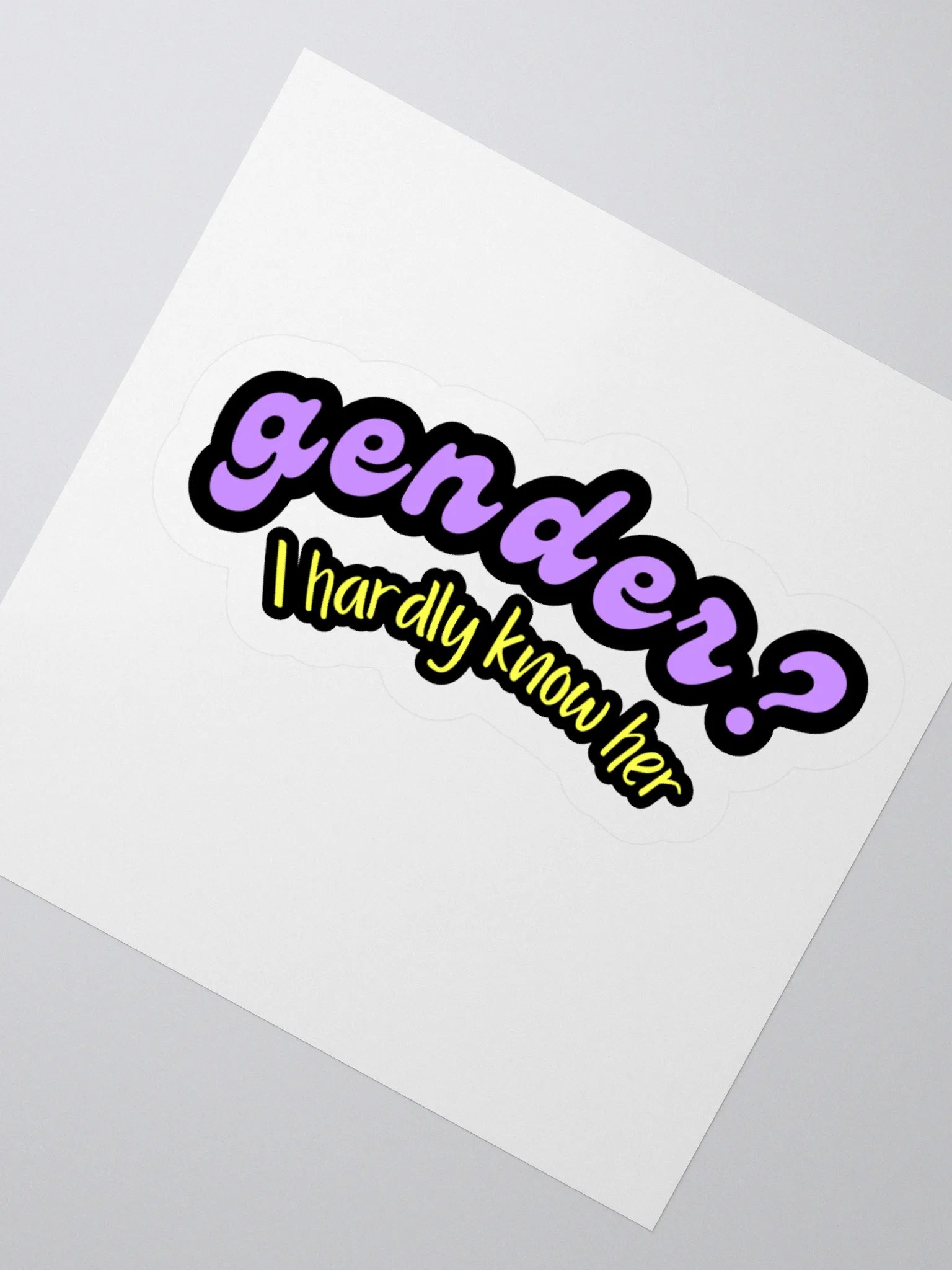 Gender? Sticker product image (4)