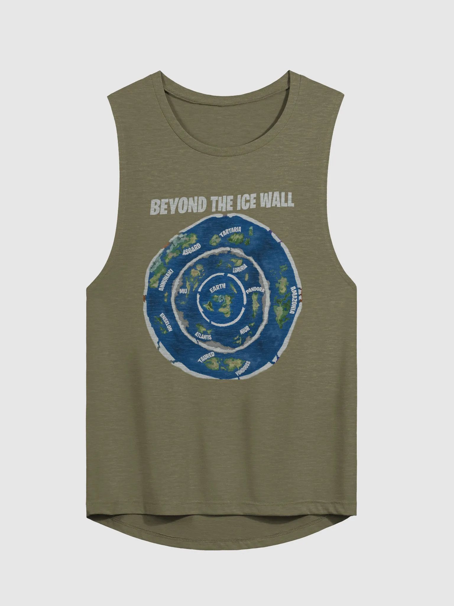 Flowy Muscle Tank Beyond the Ice Wall Map product image (8)
