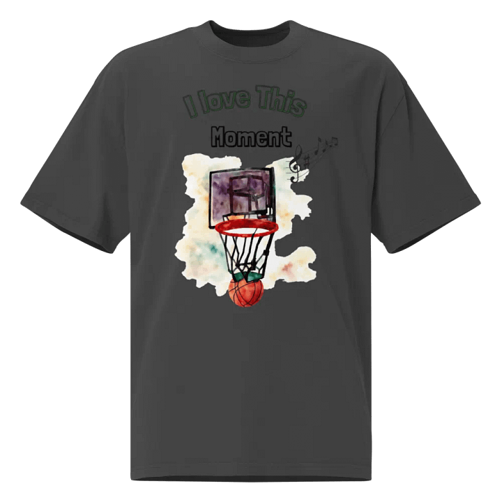 Swish Watercolor Basketball Hoop Art Print product image (1)