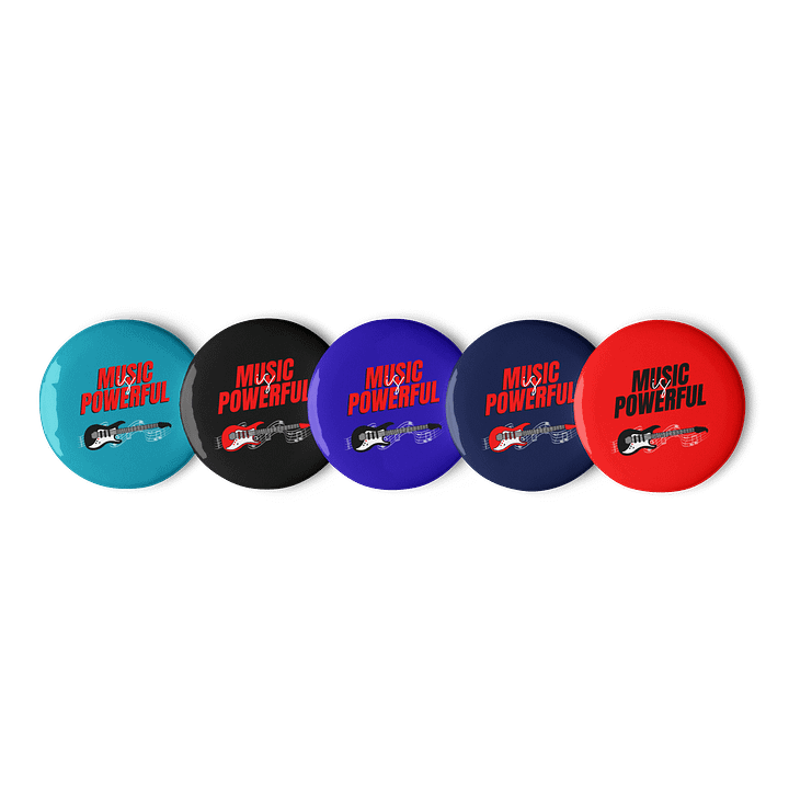 MUSIC IS POWERFUL Pin Button Set product image (1)