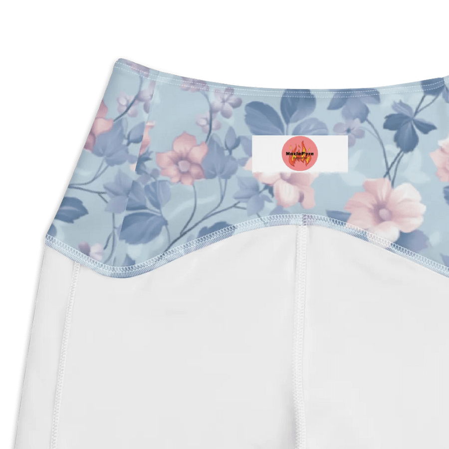 Serene Blue Blossoms Leggings product image (7)