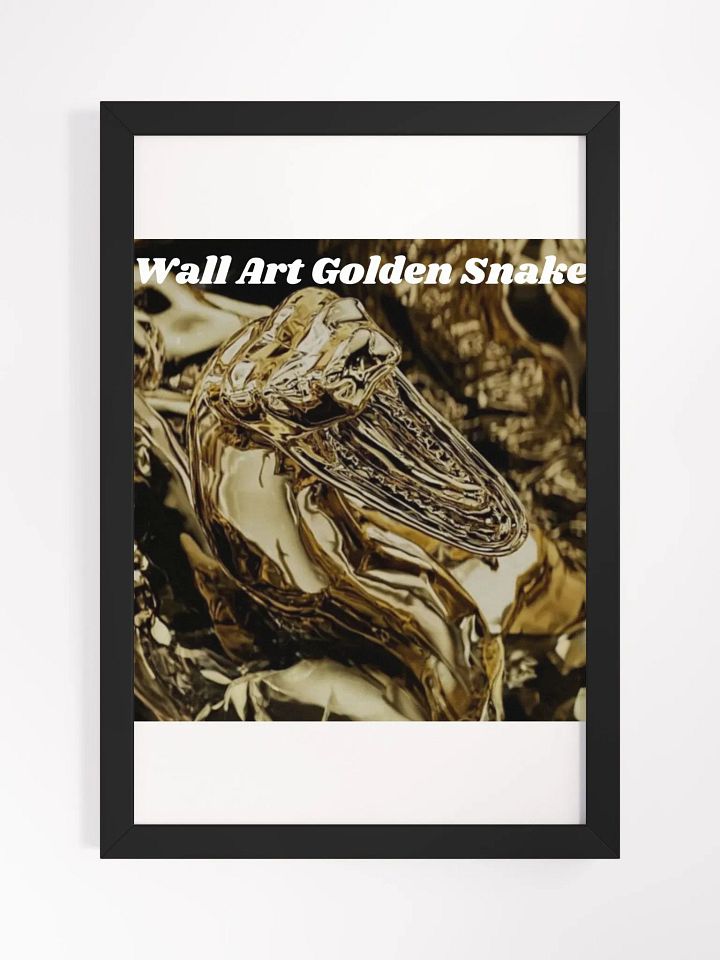 Wall Art Golden Snake Framed High-Quality Matte Poster (in) product image (1)