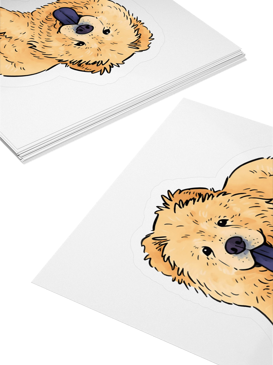 Fluffy Pie Tongue Out Sticker product image (11)