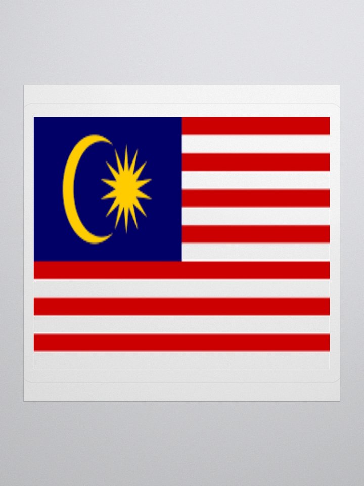 Exclusive Malaysia Flag Sticker – Show Your National Pride with Vibrant Vinyl Design product image (3)