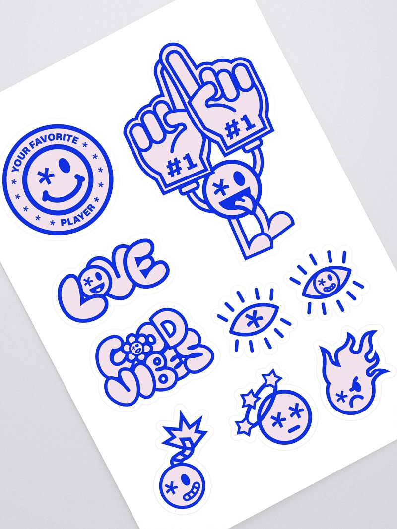 PEACE, LOVE & PAIN STICKER PACK