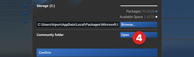 Finding your Community Folder in FS24