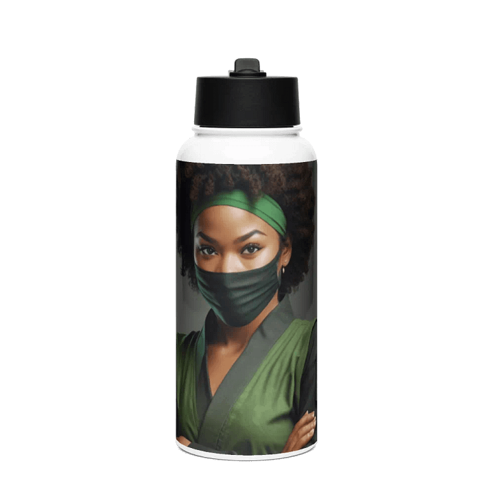 Whatever Ninja Metal Bottle with straw product image (1)
