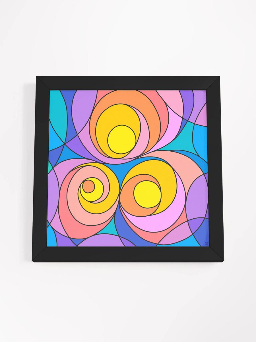 Vibrant Ayous Wood Framed Matte Poster - Abstract Square No. 1 product image (50)