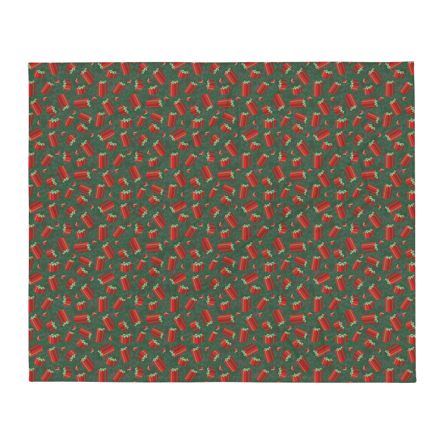 Floating Red Christmas Presents Throw Blanket product image (9)