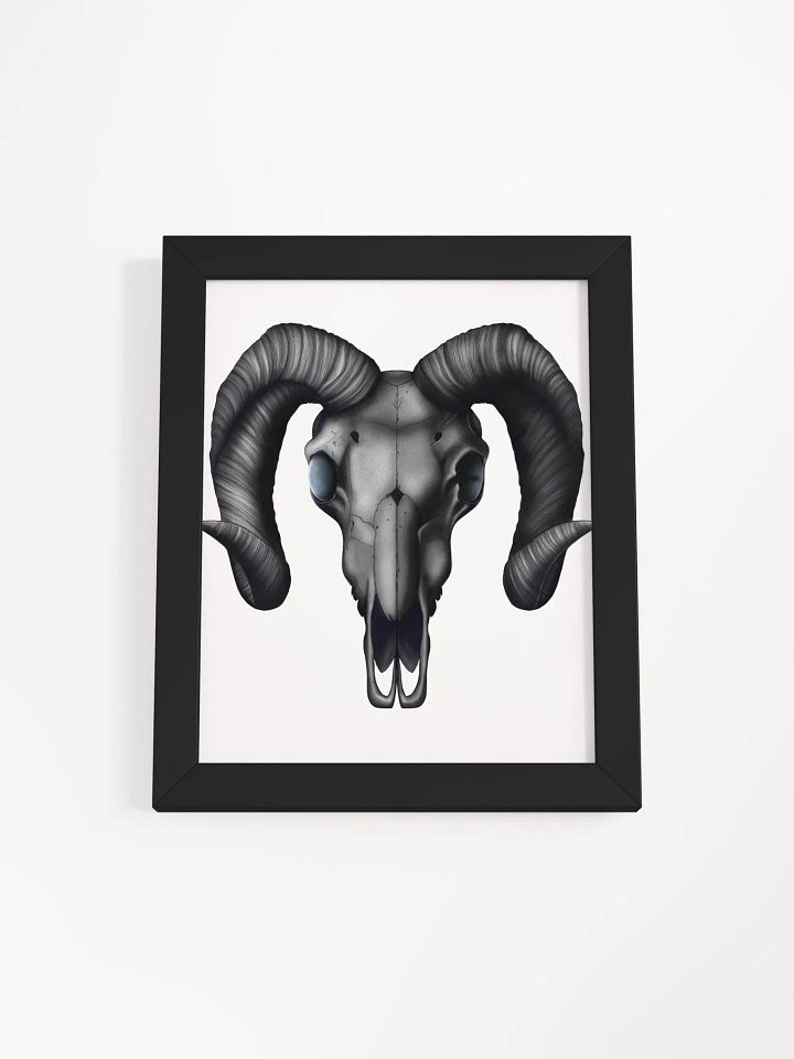 Dramatic Ram Skull Framed Matte Poster product image (9)