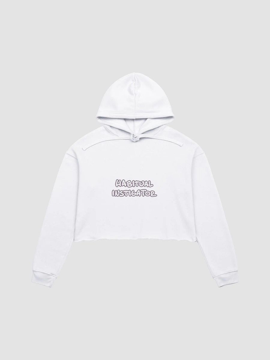 HABITUAL INSTIGATOR (lined design, #8D778F) fleece cropped hoodie product image (30)