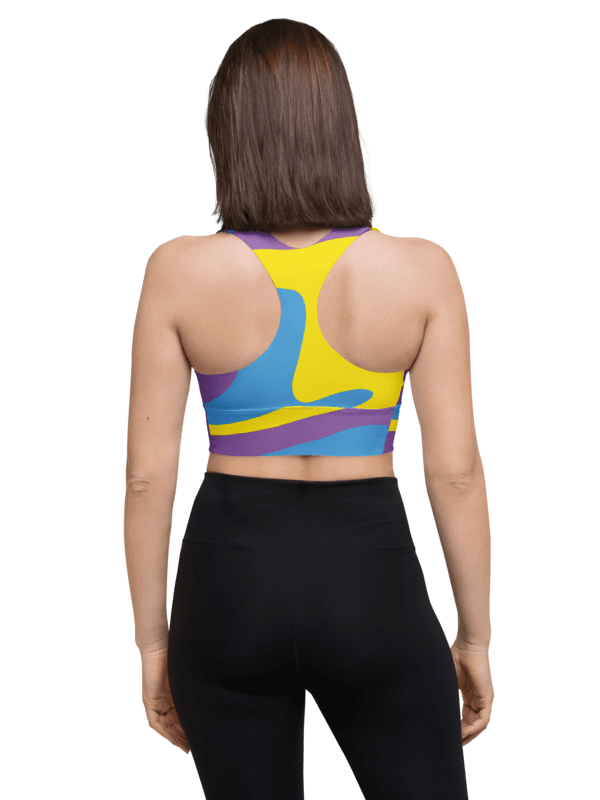Vibrant Swirl All-Over Sports Bra product image (3)