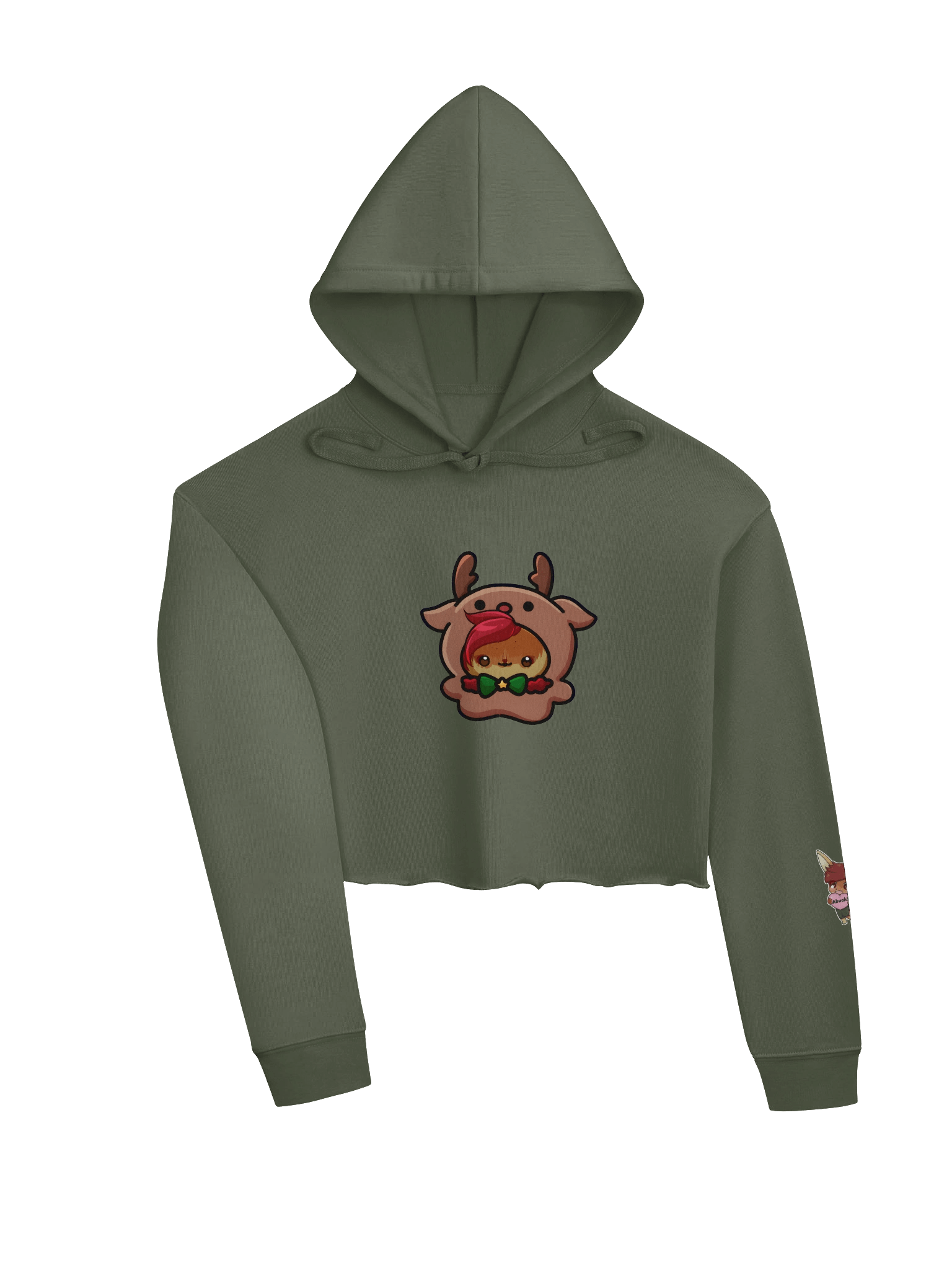Our Deer Streamer Cropped Hoodie product image (3)
