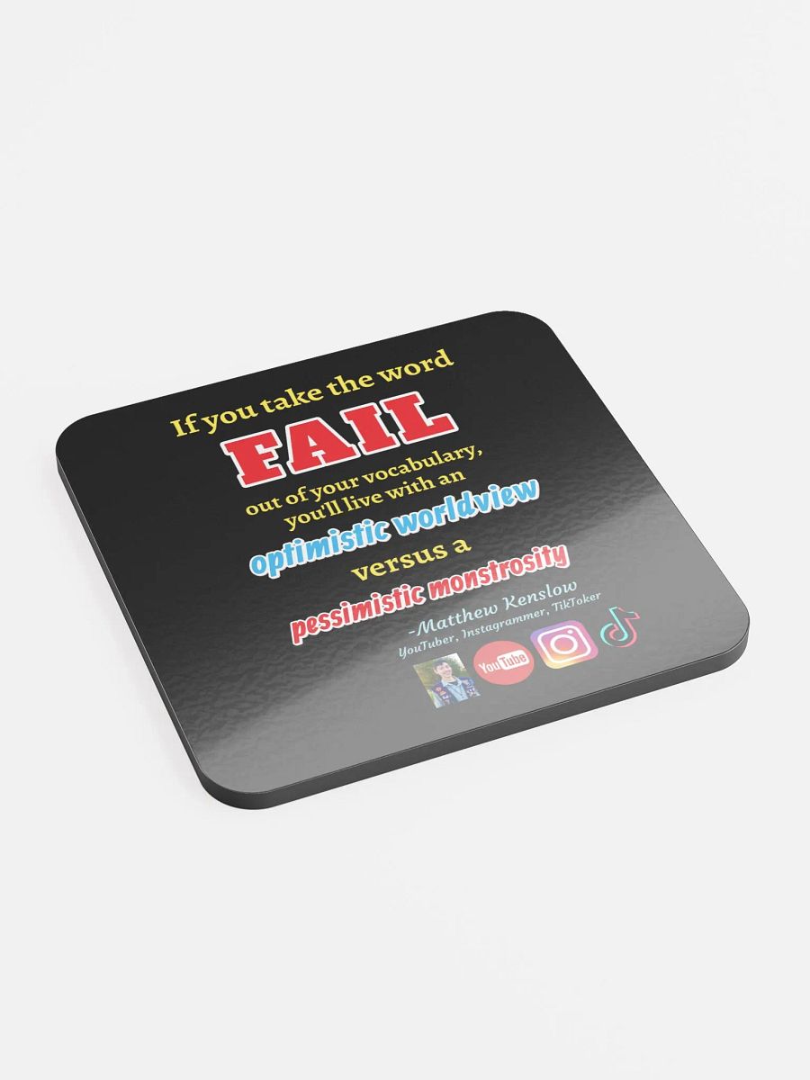 Glossed Cork Coaster [Quote 5] product image (3)