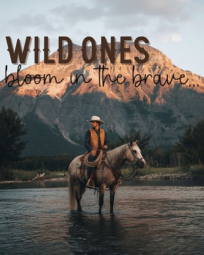 Wild Ones bloom in the brave. 🐎

In every soul that dares to step beyond the expected, in every heart that chooses courage ov...