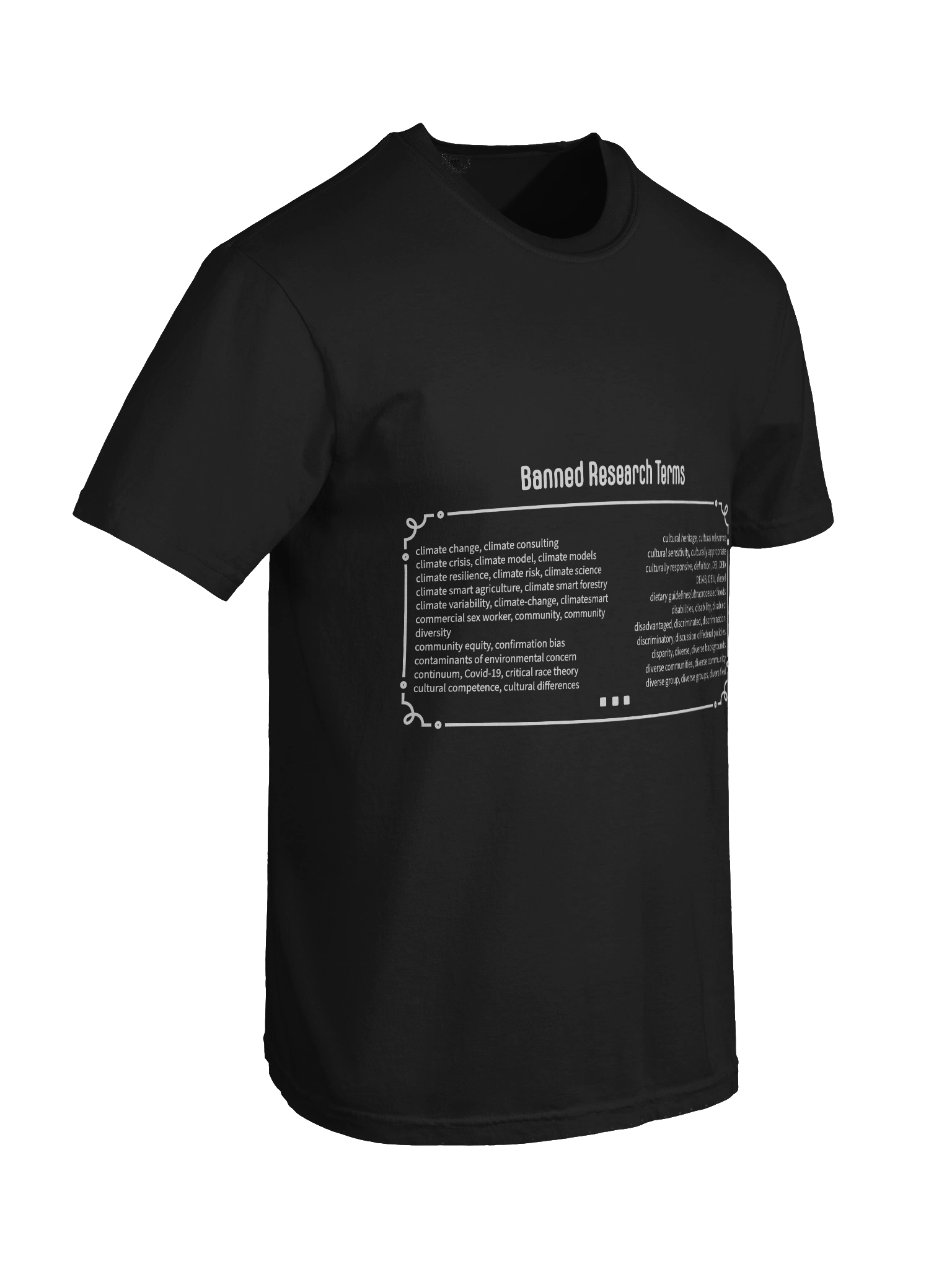 Banned Research Terms t-shirt product image (68)