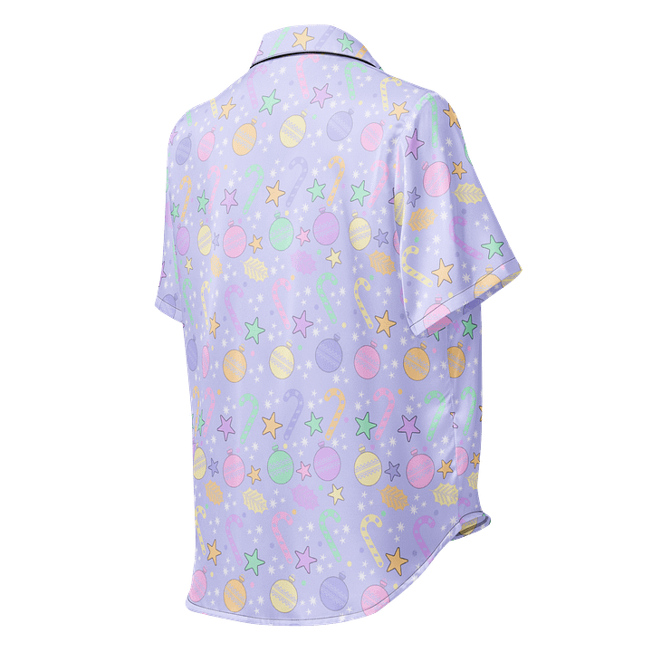 Pastel Christmas Silky Pajama Top product image (2)