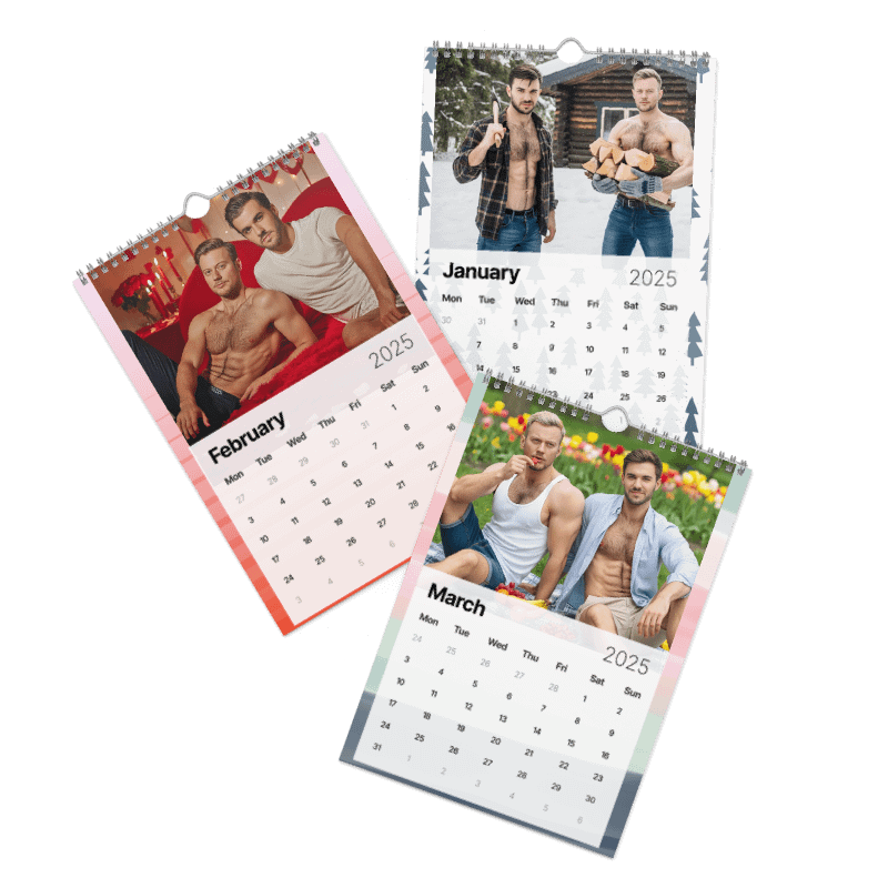 AI HUNKS - A HoneyBearSquish Calendar product image (2)