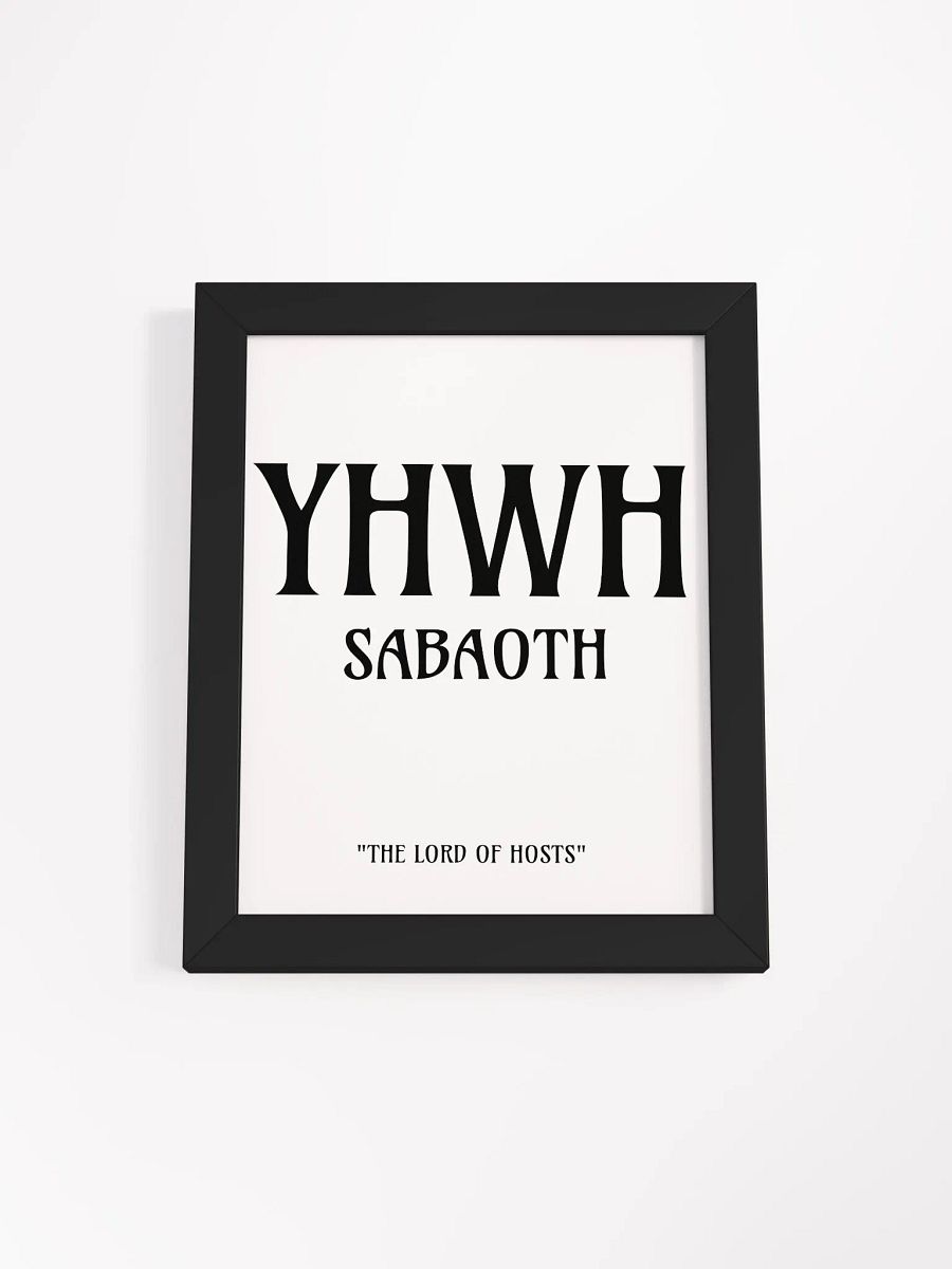 Yahweh Sabaoth Christian Wall Art | Faith Art | Home Decor | Christian Decor | Inspirational Wall Art product image (1)
