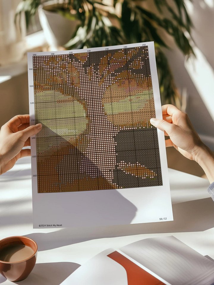 Landscape Tranquil Sunrise Cross Stitch Pattern product image (2)
