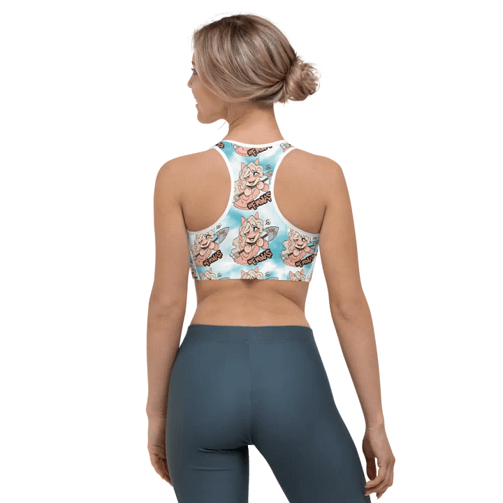 FMWAS All-Over Print Sports Bra product image (1)