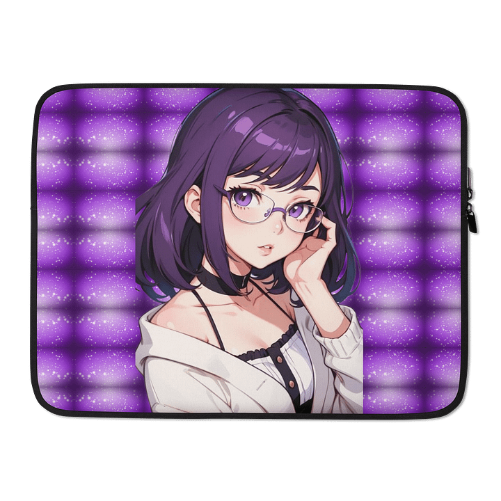 (PURPLE WAIFU) K Laptop Sleeve product image (2)