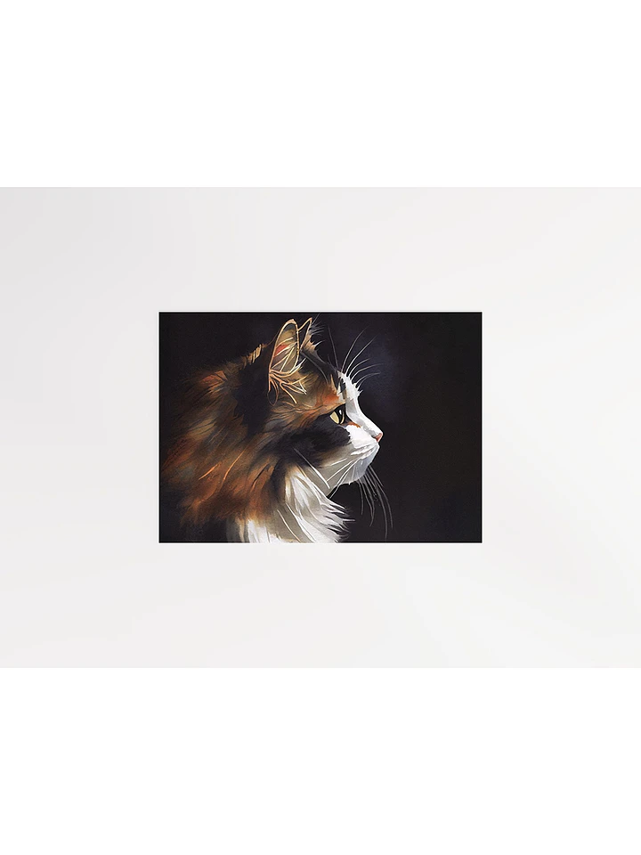 Sweet Kitty Profile - Calico Cat Matte Poster product image (1)